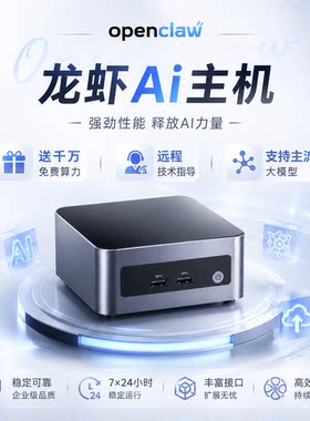 OpenClaw龙虾迷你AI算力主机主流大模型送千万Token远程技术支持