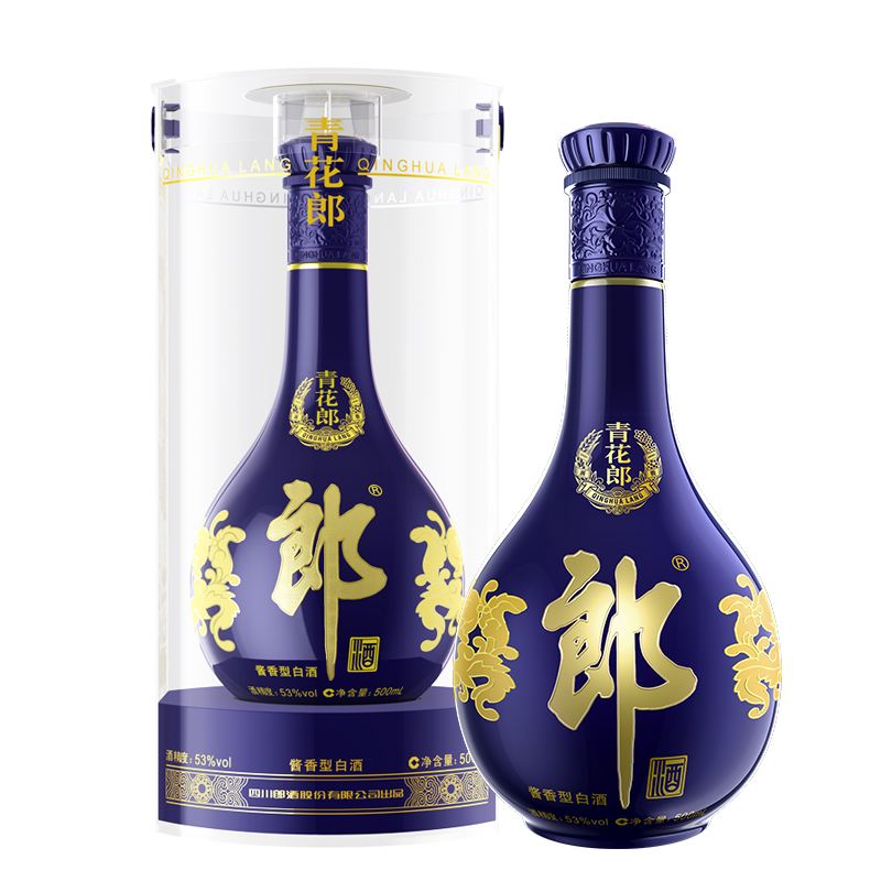 【淘金币】郎酒青花郎53度酱香型白酒500ml单瓶装纯酿宴请收藏