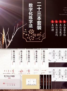 数字化练字帖行书密码成人硬笔行书书法神器行书草书速成21天高中大学生漂亮霸气男生女生字体成年手写钢笔字帖临摹本 怎样写行书
