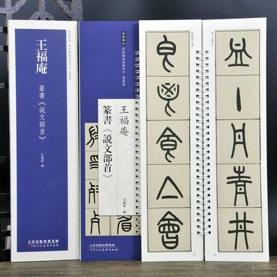 王福庵说文部首 何绍基篆书名品五種 李阳冰谦卦碑 邓石如篆书 吴让之篆书吴均帖 吴昌硕石鼓文 经典碑帖近距离临摹字卡 篆书篇