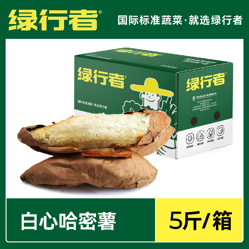 绿行者白心哈蜜薯山东白瓤