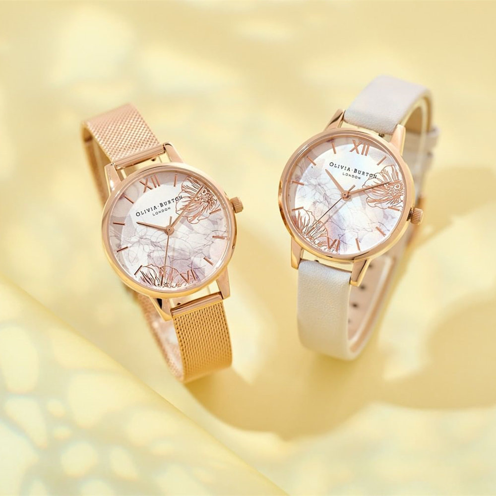 OliviaBurton手表女小众轻奢海葵花欧美正品女士生日礼物OB女表