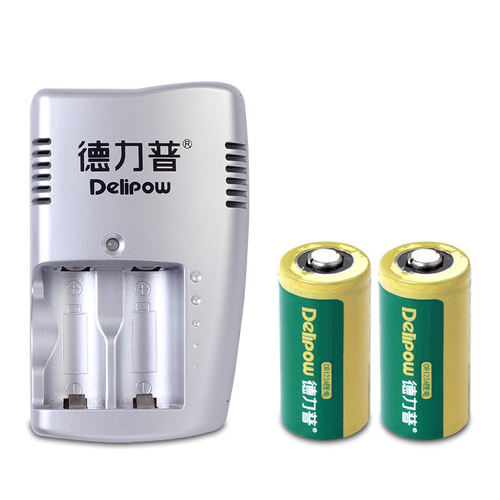 德力普CR123A充电电池3V相机拍立得仪器仪表电池可充电锂电池