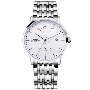 lorsson罗臣男士 摇表器 手表德国进口星辰休闲机械表官方名牌正品