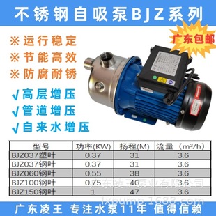 凌王不锈钢自吸泵BJZ家庭增压自来水增压家庭增压