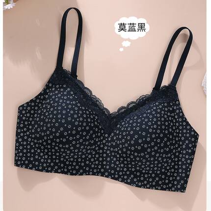 秋冬法式蕾丝小众碎花内衣女舒芙蕾女神聚拢无痕软支撑固定杯文胸