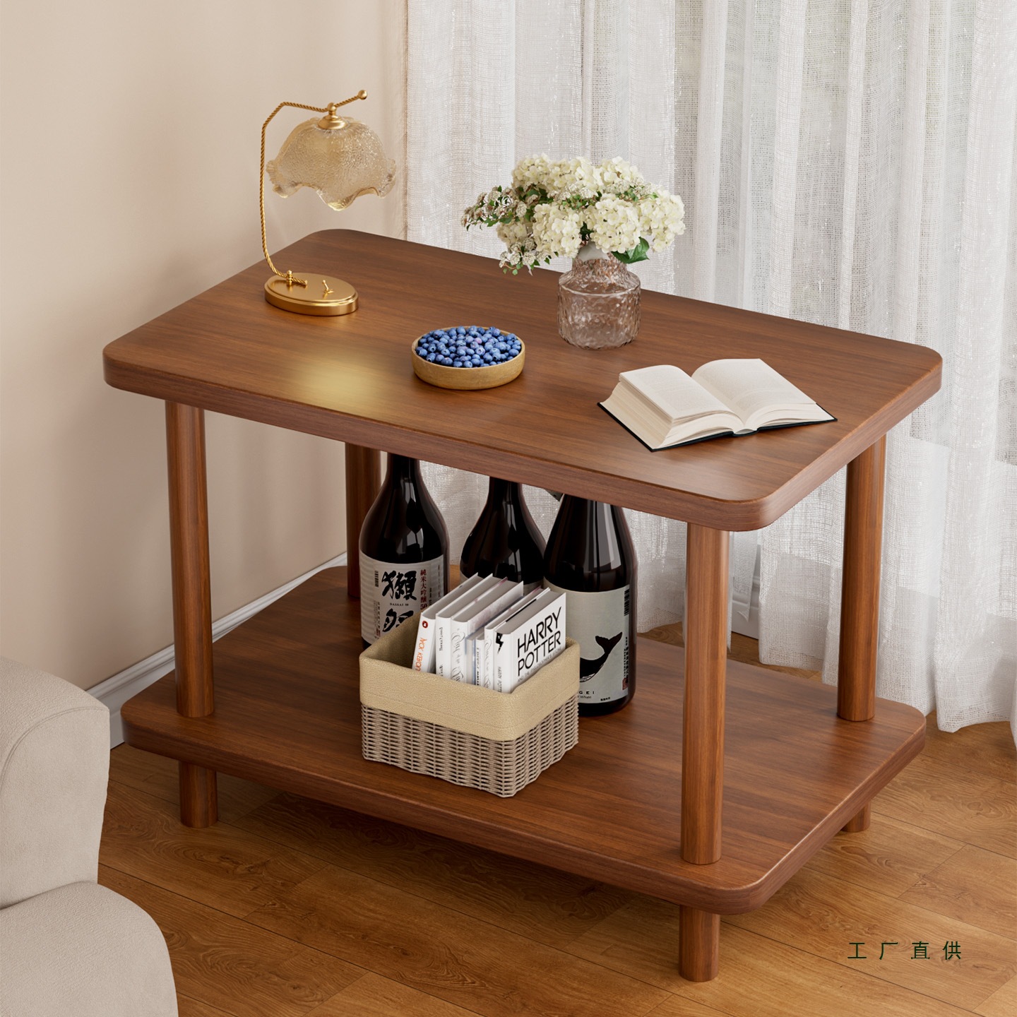 小桌子小茶几客厅沙发边几长方形边桌小方桌卧室床边桌床头置物架