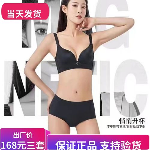 艾芘基妮磁疗聚拢内衣无钢圈调整型透气文胸套装蕾丝艾比基尼正品 - 封面