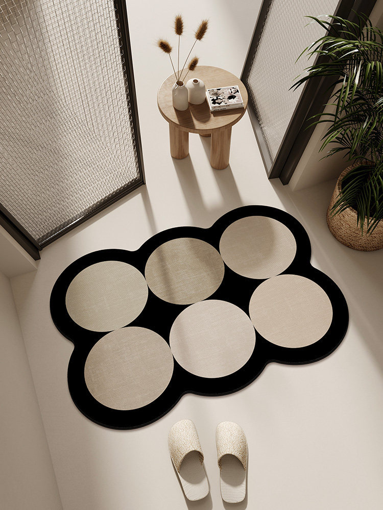 浴室门口地垫卫生间硅藻泥吸水垫子防滑脚垫入户门垫进门硅胶地毯