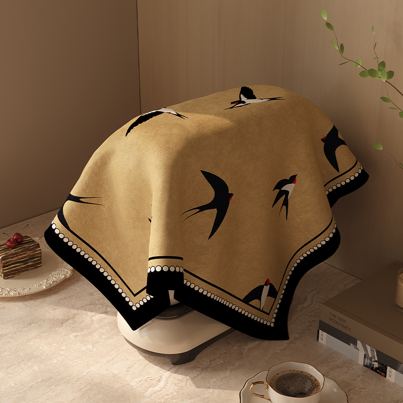 咖啡机防尘罩套家用印表机盖布空气炸锅电饭锅多用新中式茶盘盖巾