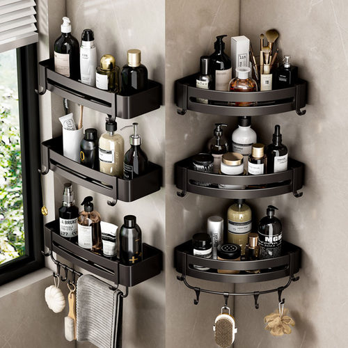 进口定制浴室角篮卫生间置物架厚度颜色尺寸磨砂喷塑包装打标定