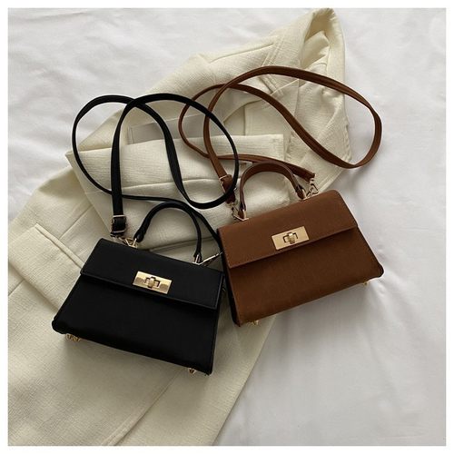 进口春季时尚女包2023潮单肩手提石头纹磨砂凯莉包网红磨底斜挎