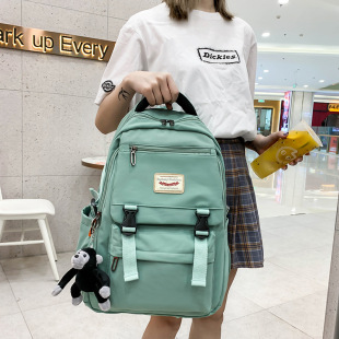进口书包女韩版原宿ulzzang 高中大学生校园韩国森系古着感少女
