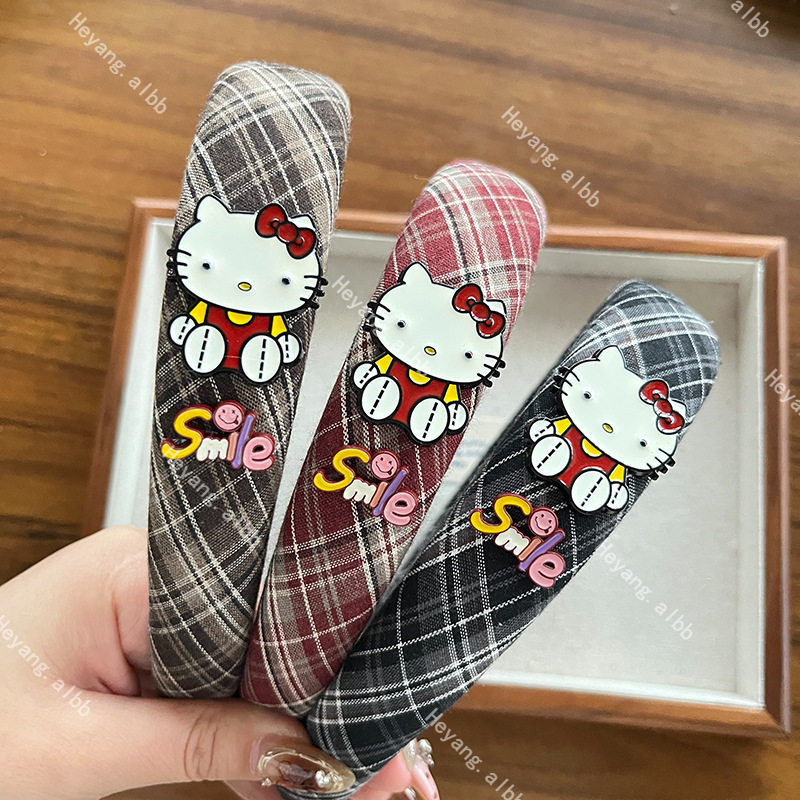 进口卡通kt猫咪发箍女甜美可爱少女心洗脸发束头箍发卡百搭发饰