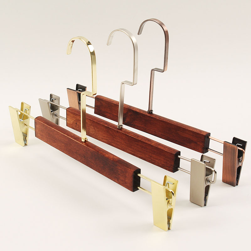 复古实木裤架木裤夹衣帽间衣橱