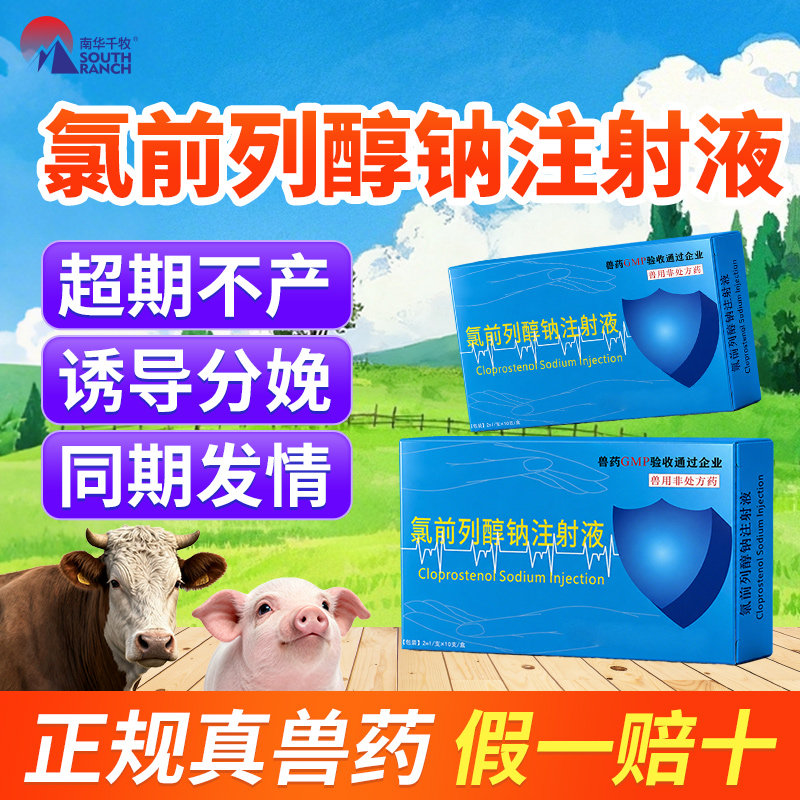 南华千牧氯前列醇钠注射液兽用母牛发情母猪催生用兽药氯前列烯醇