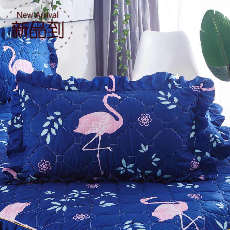 夹棉枕套一对装加厚加棉荷叶花边枕芯套学n生单人枕头套拉链式秋|ruв категории постельные принадлежности, подушка/подушка/здравоохранения подушка/шейного позвонка подушка - от Buy2taobao.com для оказания профессиональной услуги покупки агента Taobao