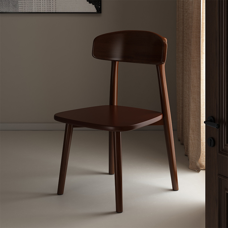 北欧实木椅子餐椅家用书