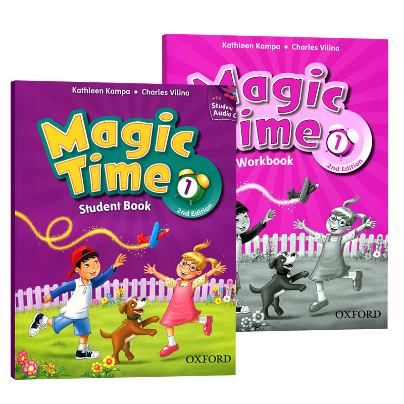 现货包邮牛津大学出版社进口英语教材Magic Time1-2幼小衔接5-6岁孩子小学之前过渡26个字母教学故事教学法幼少儿英语衔接教材