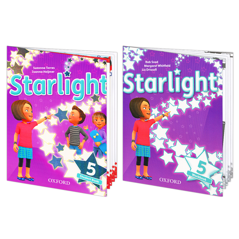 Oxford牛津原版进口6-12岁星光少儿英语培训书 Starlight 美式发音教材 学生套装（学生书+练习册）5级别 对应剑桥考级Flyers B1