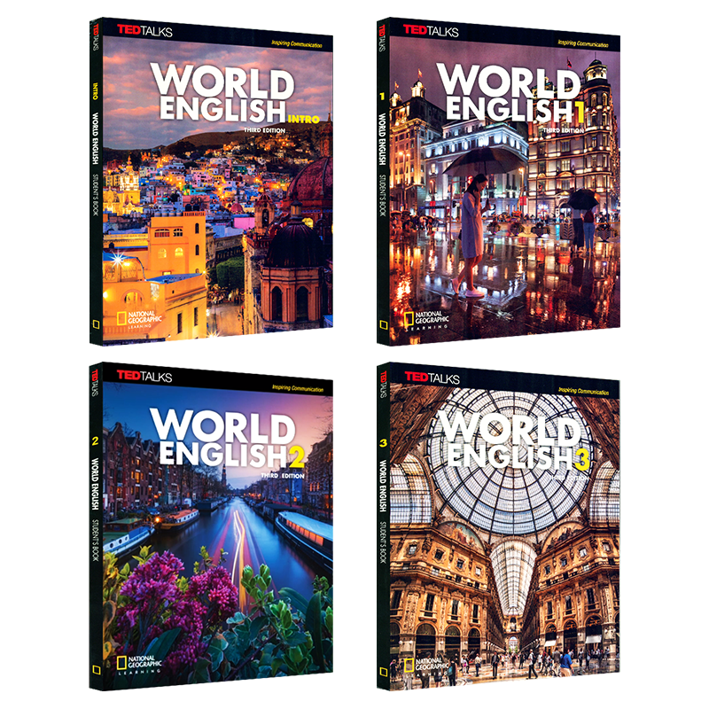 英文原版 美国国家地理出版 第三版World English世界英语 纯正美式发音 打造真实学习环境 听力语法运用综合性CEFR中高级学习教材