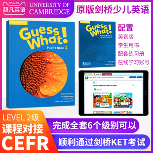 Pupil Activity What cambridge原版 二年级主课本练习册含在线学习 Book 小学少儿英语教材Guess 进口剑桥大学出版 Book学生套装