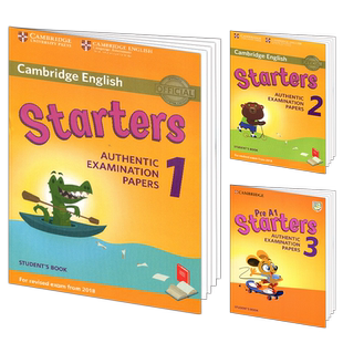 剑桥少儿英语考试全真试题YLE一级小学一二年级官方测试真题备考资料模拟考试卷cambridge english starters 123册全套赠答案试卷