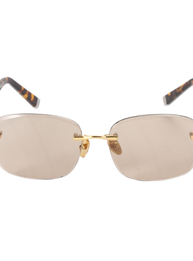 天然水晶无框切边时尚太阳眼镜