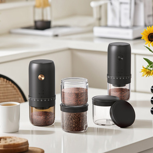 Cliton磨豆机咖啡粉罐透明密封咖啡豆储存罐便携透明罐磨豆机粉仓