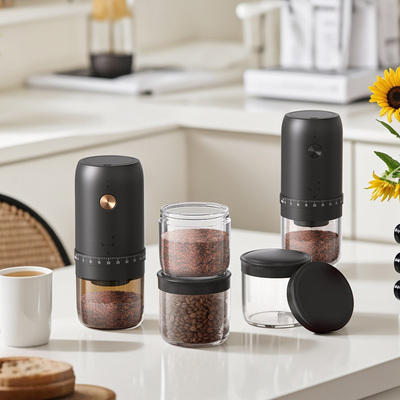 Cliton磨豆机咖啡粉罐透明密封咖啡豆储存罐便携透明罐磨豆机粉仓