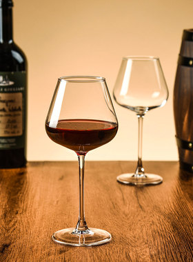 勃艮第红酒杯套装家用轻奢高档水晶玻璃醒酒器大肚葡萄酒高脚杯子