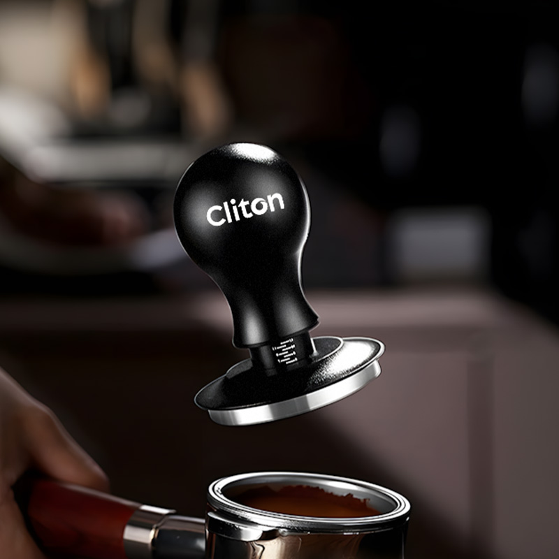 咖啡弹力压粉器按压式不锈钢平衡恒定压力填压粉锤定力压粉器