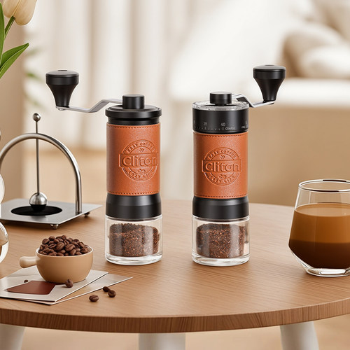 Cliton磨豆机皮套手摇磨豆机手工制作牛皮皮套适配多种磨豆机专用