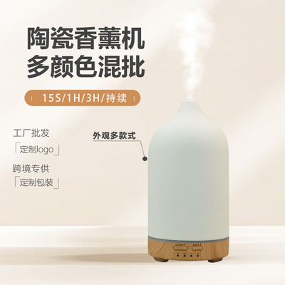 陶瓷香薰机跨境家用加湿器香氛雾化器酒店办公精油扩香机喷雾