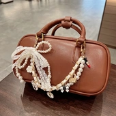 时尚 韩版 手提包挂链高级感蕾丝蝴蝶结包包挂饰 小众设计春秋季 新款