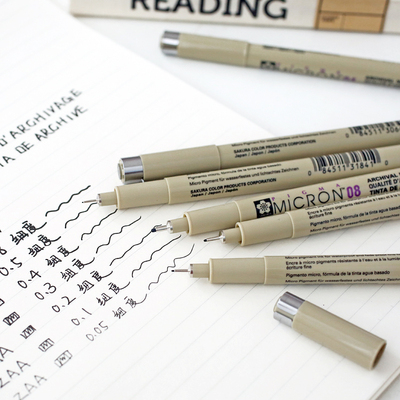 包邮日本樱花针管笔 设计绘图笔 漫画设 勾线笔 绘图笔005针笔