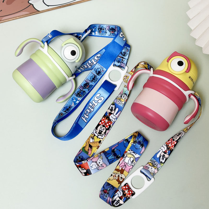 babycare毛毛虫水杯挂绳儿童手柄吸管杯挂扣绳斜挎水壶挂绳通用