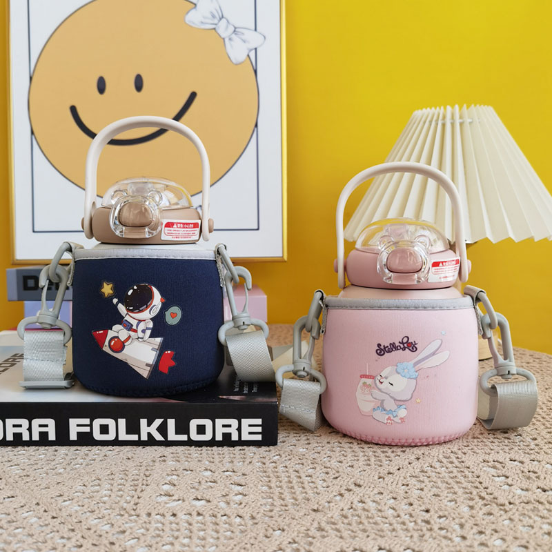 嘟嘟杯保温杯套斜挎水杯套