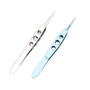 眼科显微器械精细无损伤镊显微镊整形手术工具平台带孔不锈钢镊子
