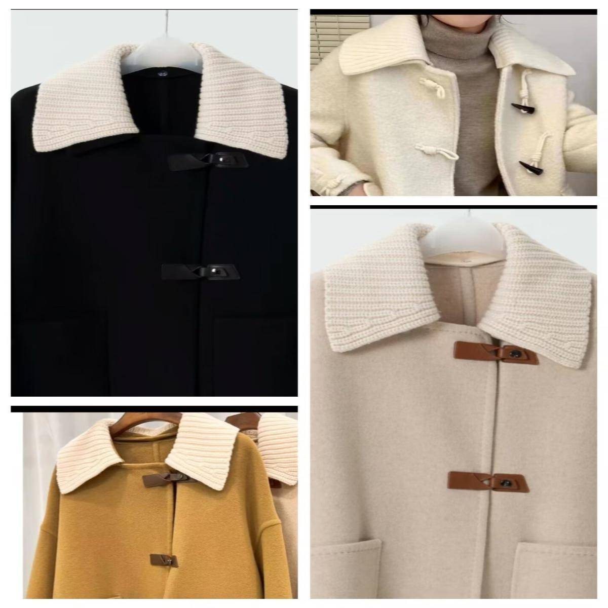 秋冬季韩版装饰百搭大衣披肩围巾假领子毛衣针织保暖大翻领可拆卸