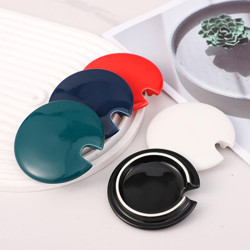 杯子盖子陶瓷杯盖配件水杯盖子圆形卡通通用马克杯盖玻璃杯盖单卖