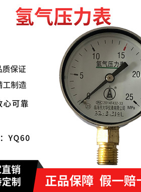 氢气压力表YQ6060mm直径勇超大华