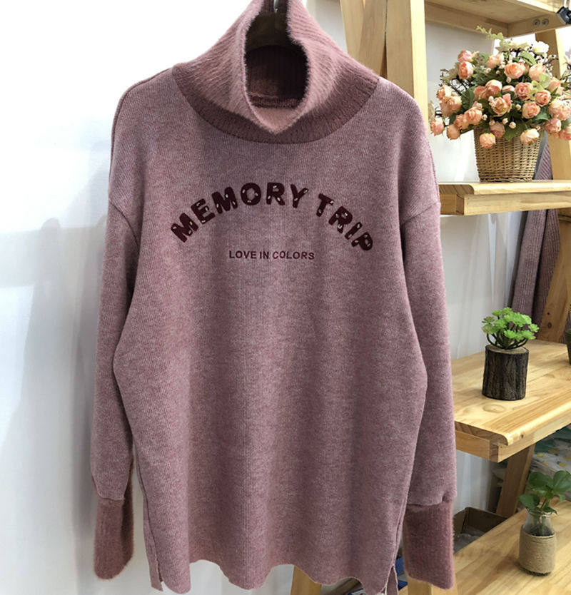임신 색상 가을 겨울 출산 탑 출산 두꺼운 니트 스웨터 바닥 셔츠 스웨터 YWS193926