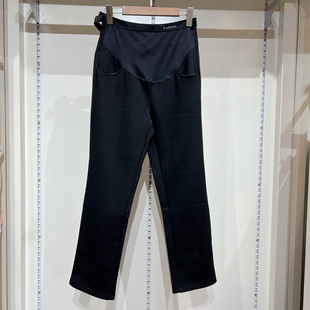 黑色裤 孕之彩冬款 外穿加厚孕妇装 直筒裤 子 加绒孕妇窄版