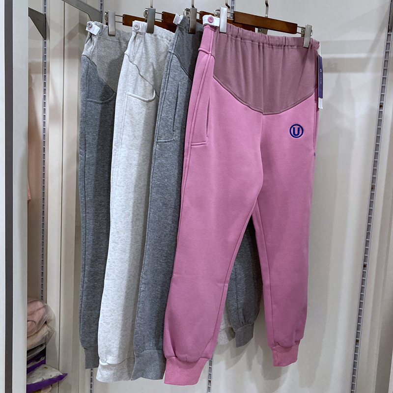 孕之彩加絨加厚冬款孕婦運動褲