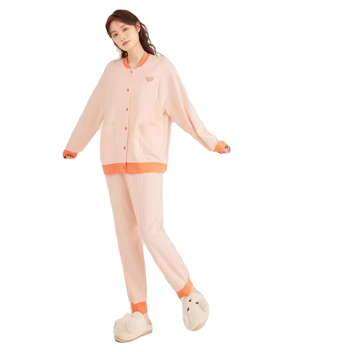 임신 색상 가을 겨울 순수 면화 모유 수유 의류 출산 잠옷 가정 의류 간호 의류 세트 YBT193209