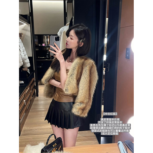 【中古红狐】完胜别家进口红狐狸毛真皮草/仿红狐环保皮草 双版本