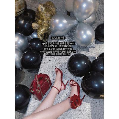 心头朱砂手工定制精致高跟鞋