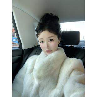 球花版 熊熊 芬兰进口水貂 熊熊私服 型大气皮草外套 人间富贵花
