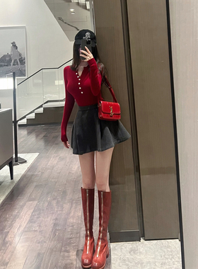 熊熊屋【肯豆曲线】堪比1u1u的亨利衫四色修身羊毛针织上衣